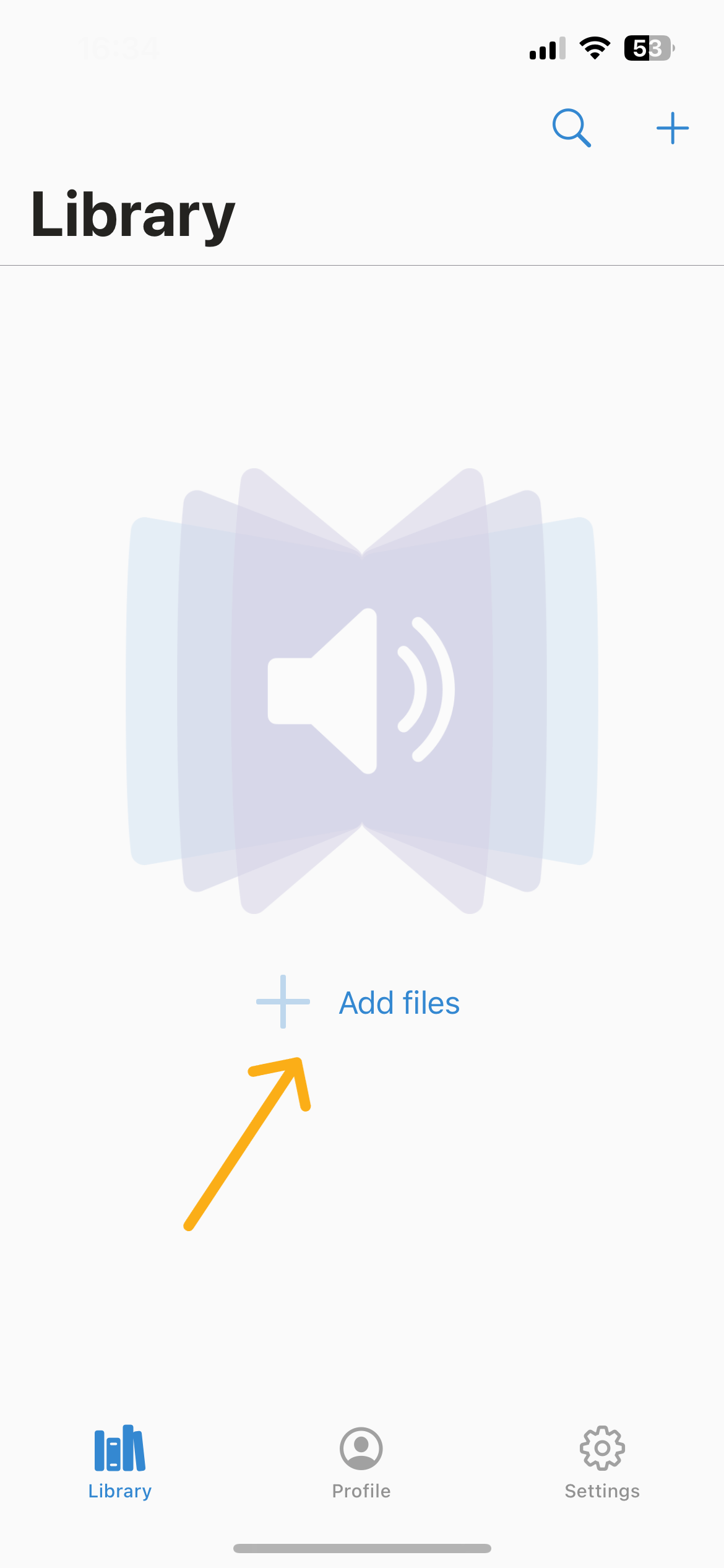 Add Files button