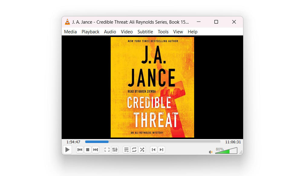 Select audiobook file