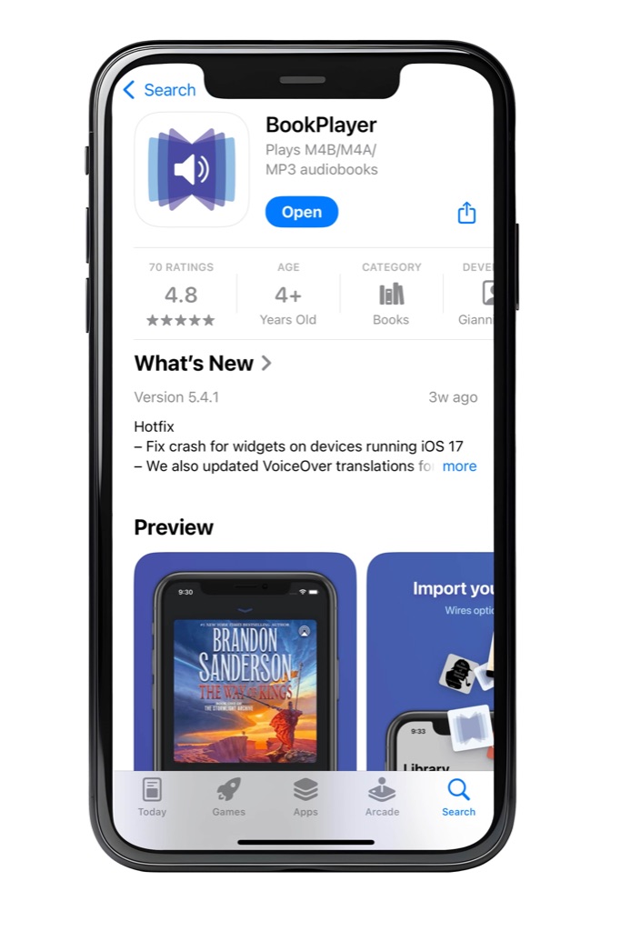 Download Book Player from the App Store